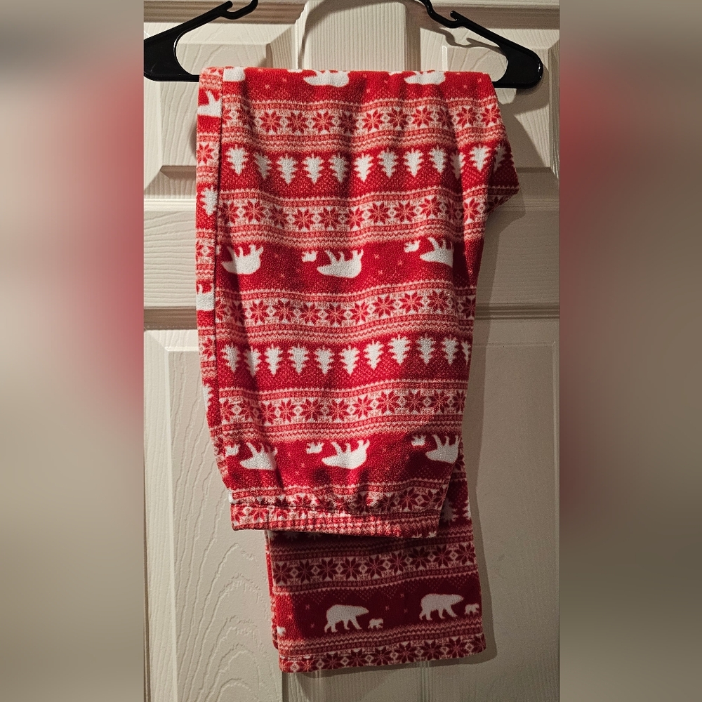 Red and White Holiday Pajama Pants